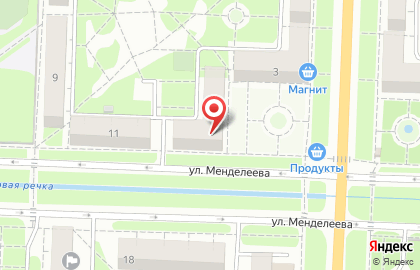Продуктовый магазин на проспекте Макеева, 1 на карте