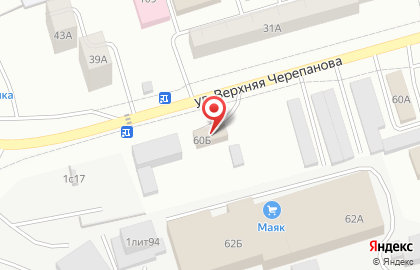Автомойка на улице Верхняя Черепанова на карте