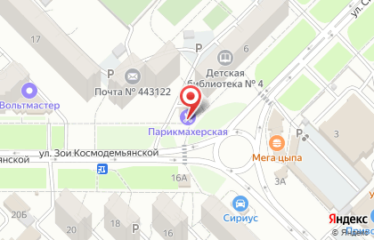 Парикмахерская, ИП Иванова М.В. на карте