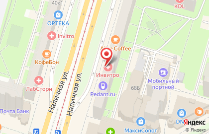 Медицинская компания Инвитро в Василеостровском районе на карте