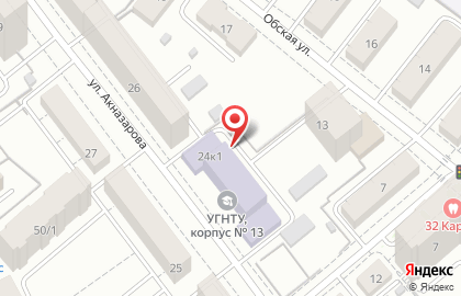 Уфимский государственный университет экономики и сервиса в Уфе на карте