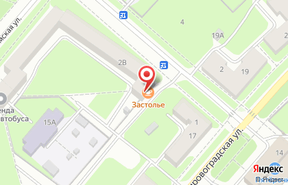 Кафе Застолье в Кировском районе на карте