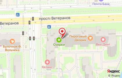 Магазин косметики и товаров для дома Улыбка радуги на проспекте Ветеранов на карте