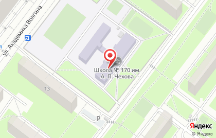 Танцевальная студия Звезда на улице Академика Волгина, 11 на карте