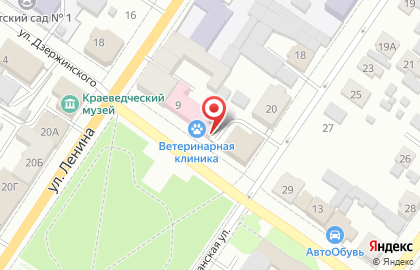 Ветеринарная клиника в Красноярске на карте