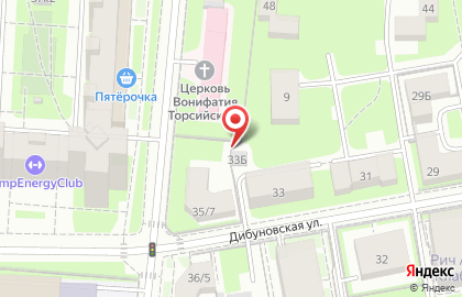 Комильфо на Дибуновской улице на карте