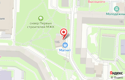 Супермаркет Магнит на улице Владимира Высоцкого на карте