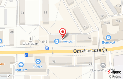 Магазин игрушек Детский мир на Октябрьской улице на карте