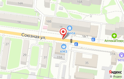 Фон на Союзной улице на карте