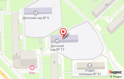 Детский сад №17 комбинированного вида в Санкт-Петербурге на карте