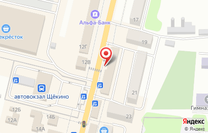 Салон Связной на Советской улице в Щёкино на карте