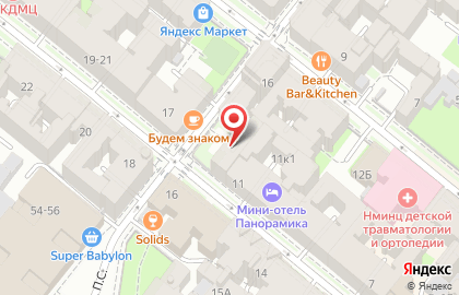Вентра в Петроградском районе на карте