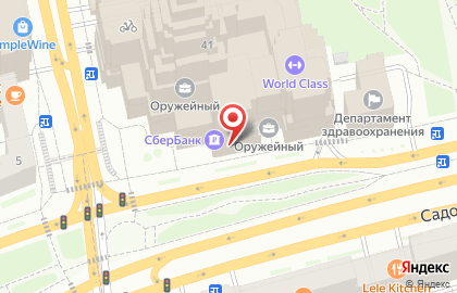 Служба курьерской доставки СберЛогистика в Оружейном переулке на карте