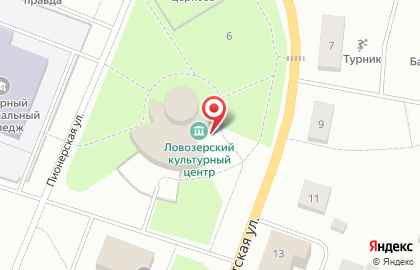 Ловозерский районный национальный культурный центр на карте