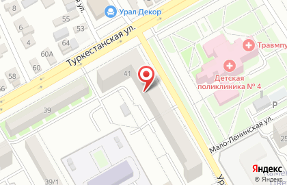 Торговая сеть Доктор Винолюбов на Туркестанской улице на карте