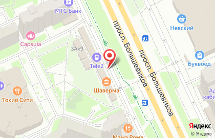 Пекарня Хлебница на проспекте Большевиков на карте