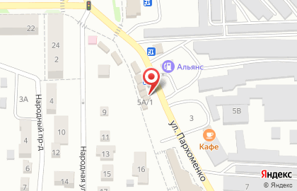 Служба доставки Акира на улице Пархоменко на карте