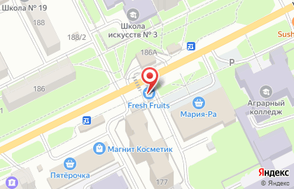 Киоск по продаже фруктов и овощей Fresh fruits Tomsk на Иркутском тракте на карте