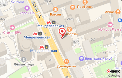 Л'этуаль на Новослободской улице на карте
