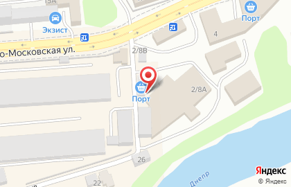 Арис-Маркет на Ново-Московской улице на карте
