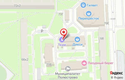 Магазин овощей и фруктов в Красногвардейском районе на карте