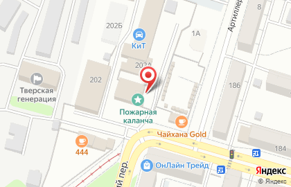 Пожарная часть №3 на улице Горького на карте