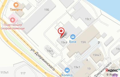 Автостоянка в Калининграде на карте