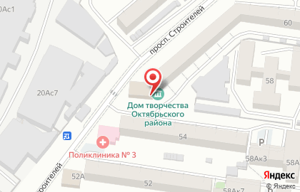 Клуб робототехники КиберКиндер в Октябрьском районе на карте