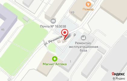 Исакогорский хлеб на улице Речников на карте