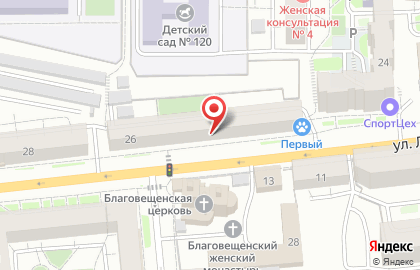 Салон красоты Глянец в Центральном районе на карте