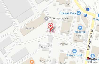 Продовольственный магазин на Славянской площади на карте