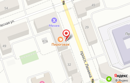 Пироговая кафе-пекарня на проспекте Ленина на карте