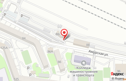 Транспортно-экспедиторская компания РЖД Логистика на Амурской улице на карте