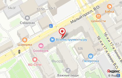 Автошкола Автомоторс в Василеостровском районе на карте