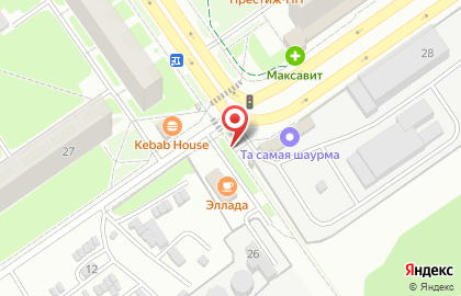 Киоск по продаже фруктов и овощей в Автозаводском районе на карте