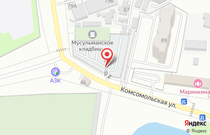 Автостоянка в Саратове на карте