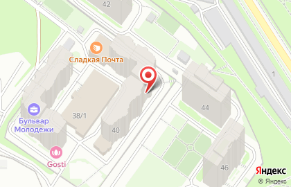Магазин продуктов и разливных напитков в Советском районе на карте