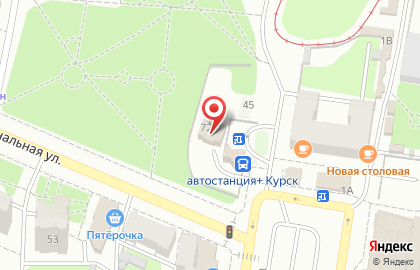 Курский линейный отдел МВД России на транспорте на Интернациональной улице на карте