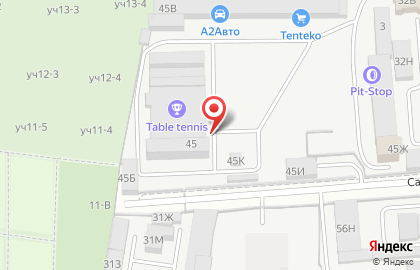 Сабировская 45, офисно-складской комплекс на карте