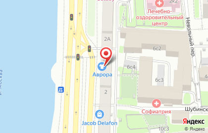 Свадебный салон Аврора на Смоленской площади на карте