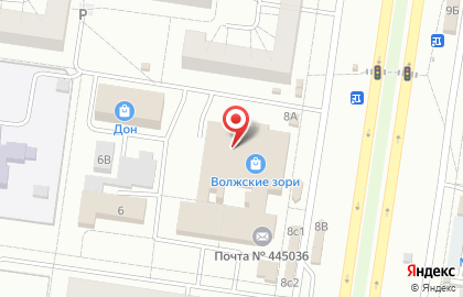 Оператор связи Мегафон в Автозаводском районе на карте