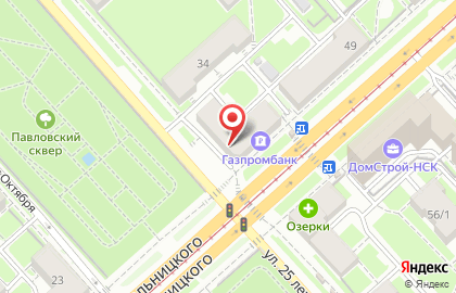 Новосибирский филиал Банкомат, Газпромбанк, АО на проспекте Богдана Хмельницкого, 47 на карте