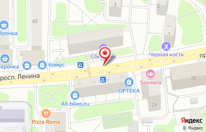 ЗАО Банкомат, Банк ВТБ 24 на улице Ленина 22 на карте