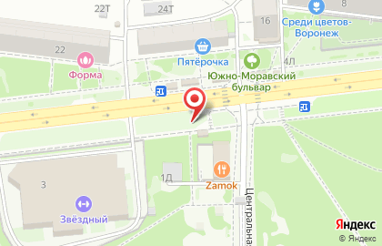 Робин Сдобин на Южно-Моравской улице на карте