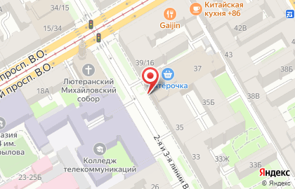 Шейпинг Зал Василиса на 2-ой линии Васильевского острова на карте