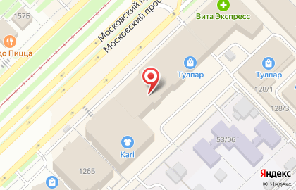 Кафе быстрого питания Национальная кухня на Московском проспекте на карте