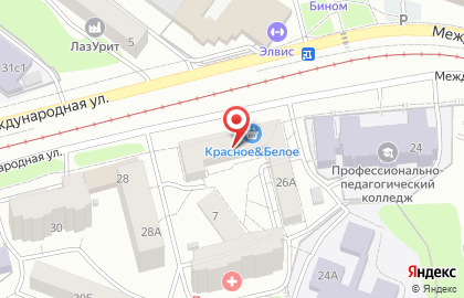 Отделение службы доставки Boxberry на Международной улице на карте