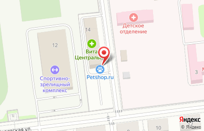 Гостиница Рекорд на карте
