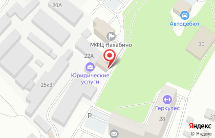 Нахабинский отдел полиции, Управление МВД России по Красногорскому муниципальному району на карте