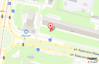 Киоск по продаже печатной продукции, район Чертаново Центральное на улице Красного Маяка на карте